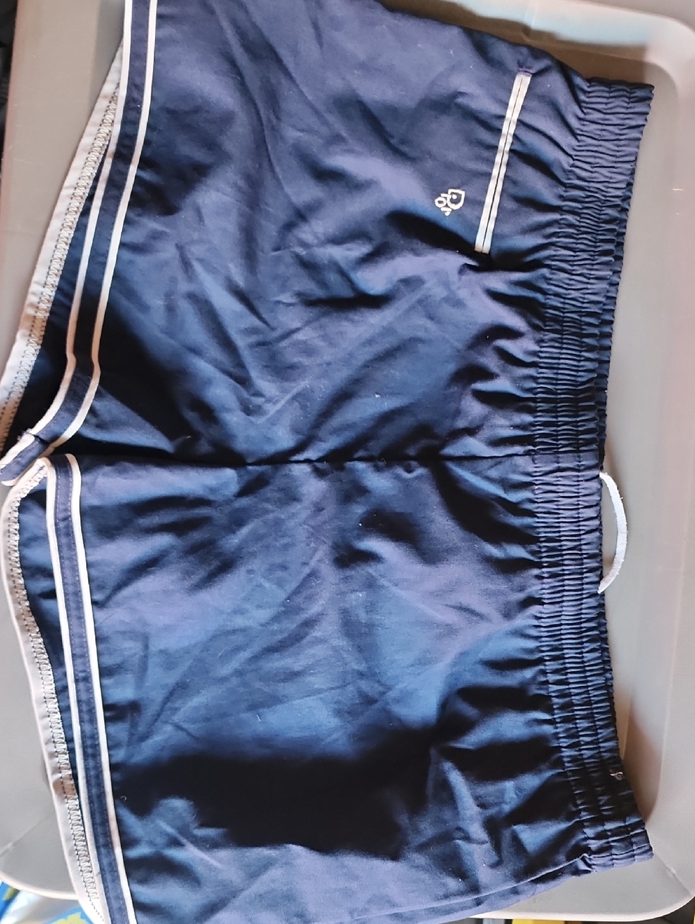 Vintage Christian Dior Monsieur Navy Men Swim Trunks size L casual lounge shorts